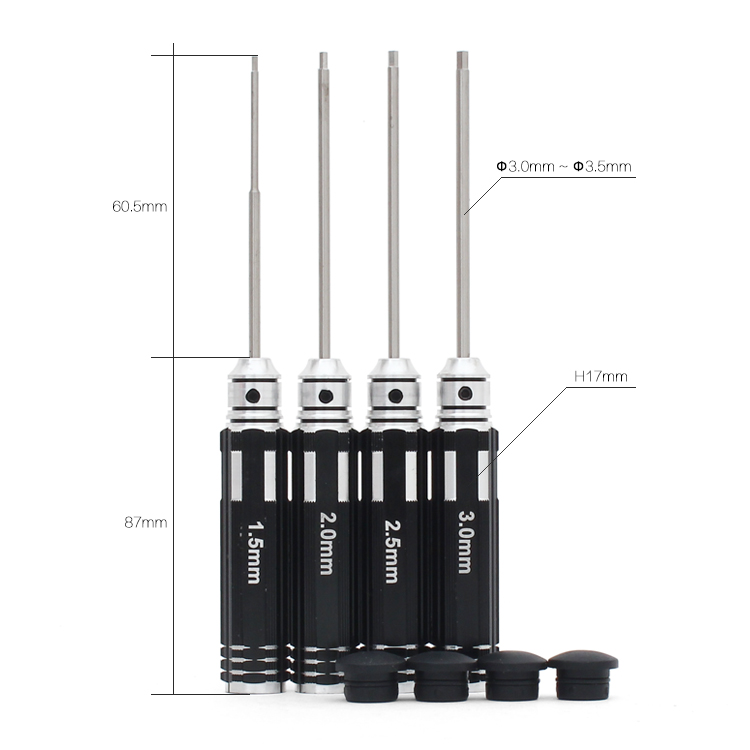 Hexagon Screwdriver Kit - Black