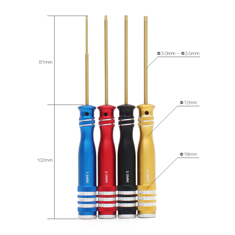 Hexagon Screwdriver Kit - Colour